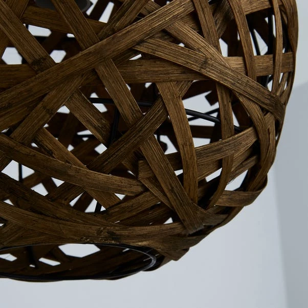 Apollo Bamboo Ball Easy Fit Pendant Shade 3 Apollo Bamboo Ball Easy Fit Pendant Shade - Image 3