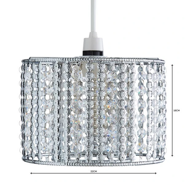 Monica Chrome Easy Fit Pendant Shade 4 Monica Chrome Easy Fit Pendant Shade - Image 4