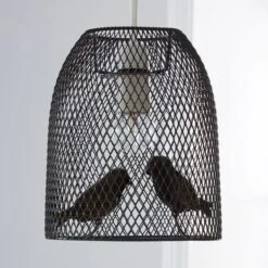 Livry Bird Grey Easy Fit Pendant Shade -Lighting Sale Store 1000111889 alt01