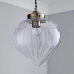 Rio Voyager Ribbed Glass Pendant Light -Lighting Sale Store 1000112039 alt01