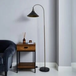 Logan Grey Industrial Floor Lamp -Lighting Sale Store 1000139093 alt01