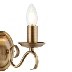 Vogue Bernice Antique Brass 2 Light Wall Light -Lighting Sale Store 1000156380 alt02