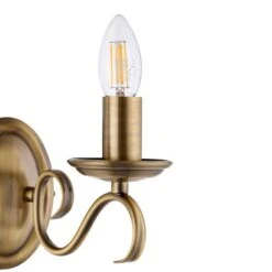 Vogue Bernice Antique Brass 2 Light Wall Light -Lighting Sale Store 1000156380 alt03