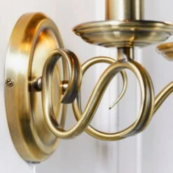 Vogue Bernice Antique Brass 2 Light Wall Light -Lighting Sale Store 1000156380 alt04