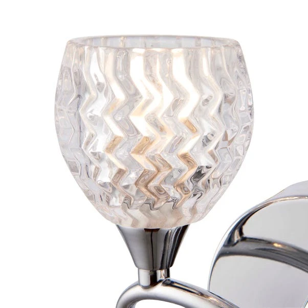 Vogue Boyer 2 Light Wall Light Chrome 4 Vogue Boyer 2 Light Wall Light Chrome - Image 4