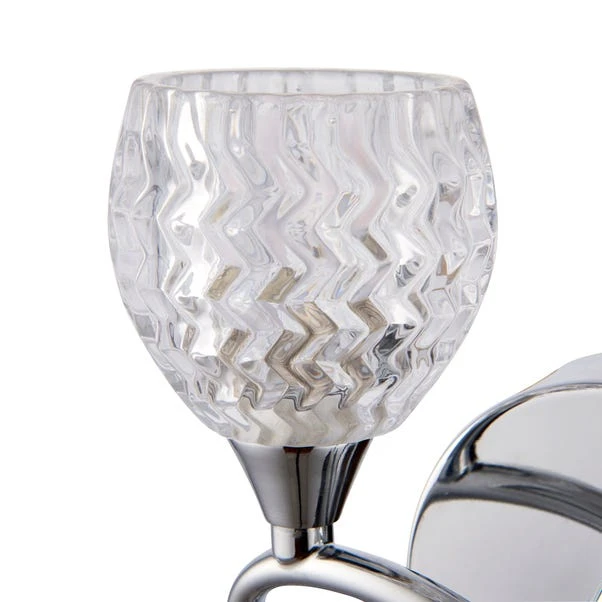 Vogue Boyer 2 Light Wall Light Chrome 5 Vogue Boyer 2 Light Wall Light Chrome - Image 5