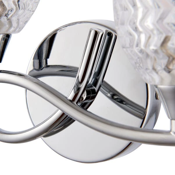 Vogue Boyer 2 Light Wall Light Chrome 6 Vogue Boyer 2 Light Wall Light Chrome - Image 6