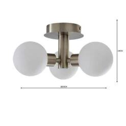 Hamptworth 3 Light Frosted Glass Semi Flush Ceiling Light -Lighting Sale Store 1000157751 alt04