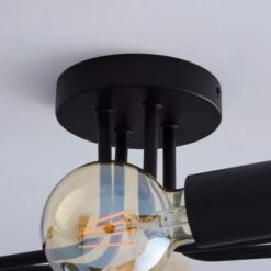 Kacy Black 4 Light Semi Flush Ceiling Light -Lighting Sale Store 1000157752 alt02