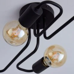 Kacy Black 4 Light Semi Flush Ceiling Light -Lighting Sale Store 1000157752 alt03