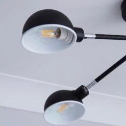 Elements Borr Black 5 Light Semi Flush Ceiling Light 8 Elements Borr Black 5 Light Semi Flush Ceiling Light -Lighting Sale Store 1000157756 alt02