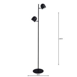 Harme 2 Light Black Touch Dimmable Floor Lamp -Lighting Sale Store 1000158545 alt04