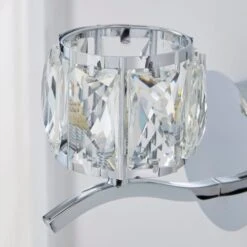 Kleio Glass Chrome Wall Light -Lighting Sale Store 1000158744 alt02