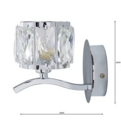 Kleio Glass Chrome Wall Light -Lighting Sale Store 1000158744 alt04