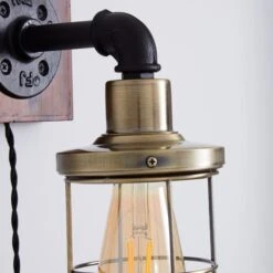 Milas Pipe Industrial Plug In Wall Light -Lighting Sale Store 1000158759 alt02
