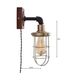 Milas Pipe Industrial Plug In Wall Light -Lighting Sale Store 1000158759 alt04