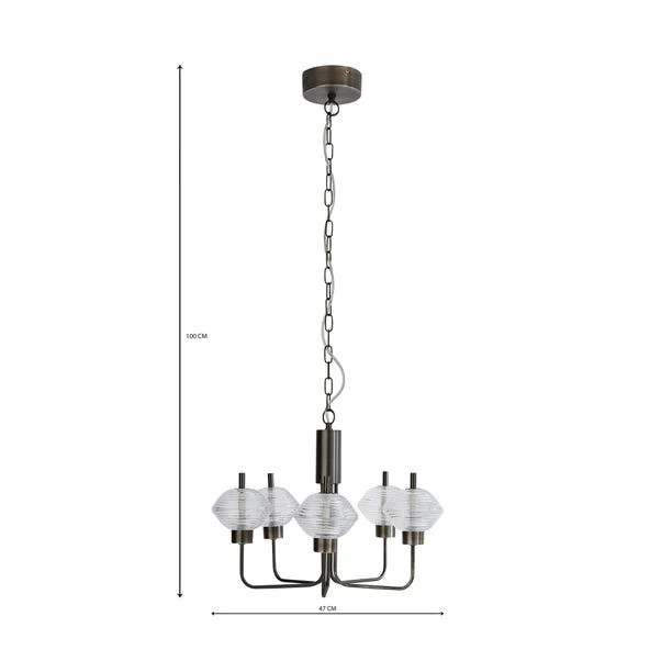 Orb LED 5 Light Ceiling Light 7 Orb LED 5 Light Ceiling Light - Image 7