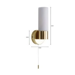 Porto Bathroom Wall Light Brass -Lighting Sale Store 1000182551 alt07