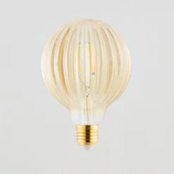 Status Bardot 4W ES Ribbed Pumpkin Amber Glass Bulb 9 Status Bardot 4W ES Ribbed Pumpkin Amber Glass Bulb -Lighting Sale Store 1000183066 alt05
