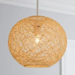 Abaca Ball Easy Fit Pendant Shade -Lighting Sale Store 20598198