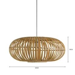 Abrielle Bamboo Easy Fit Pendant Shade -Lighting Sale Store 30669606 alt04