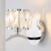 Kleio Glass Chrome Wall Light