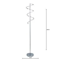 Apollo Integrated LED Dimmable Chrome Floor Lamp -Lighting Sale Store 30671429 alt04