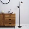 Harme 2 Light Black Touch Dimmable Floor Lamp