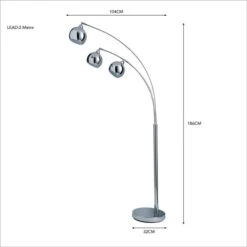 Herm 3 Arm Arc Floor Lamp -Lighting Sale Store 30674394 alt04