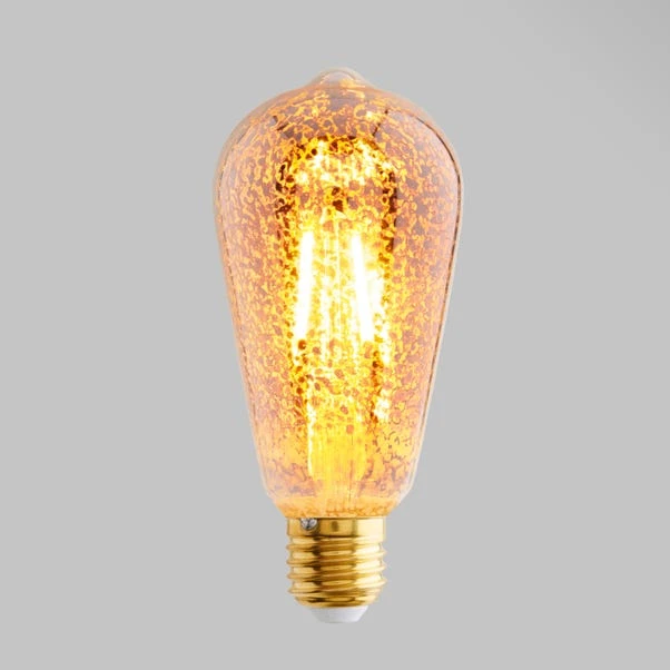 Dunelm 4W ST64 ES LED Crackle Bulb 1 Dunelm 4W ST64 ES LED Crackle Bulb