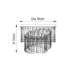 Vogue Camile Spiral 4 Light Flush Chandelier 5 Vogue Camile Spiral 4 Light Flush Chandelier -Lighting Sale Store 30707480 alt08