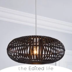 Abrielle Bamboo Easy Fit Pendant Shade -Lighting Sale Store 30713801