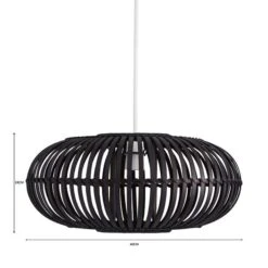 Abrielle Bamboo Easy Fit Pendant Shade -Lighting Sale Store 30713801 alt07