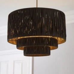 Ruolan Raffia 3 Tier Pendant Shade -Lighting Sale Store 30730587