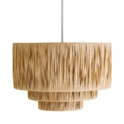 Ruolan Raffia 3 Tier Pendant Shade -Lighting Sale Store 30730588 alt05