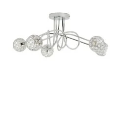 Portia 5 Light Semi Flush Ceiling Light 10 Portia 5 Light Semi Flush Ceiling Light -Lighting Sale Store 30730614 alt05