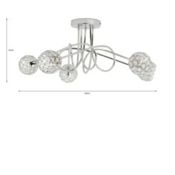 Portia 5 Light Semi Flush Ceiling Light 11 Portia 5 Light Semi Flush Ceiling Light -Lighting Sale Store 30730614 alt07