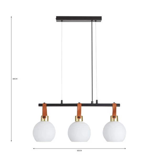 Joan 3 Light Diner Ceiling Light 6 Joan 3 Light Diner Ceiling Light - Image 6