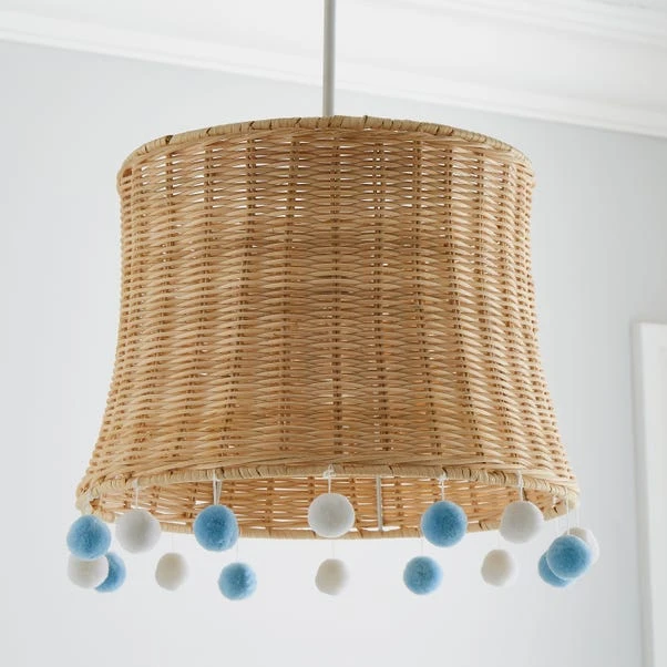 Fiesta Rattan Pom Pom Easy Fit Pendant Shade 7 Fiesta Rattan Pom Pom Easy Fit Pendant Shade - Image 7