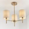 Vogue Dewey 3 Light Semi Flush Ceiling Light