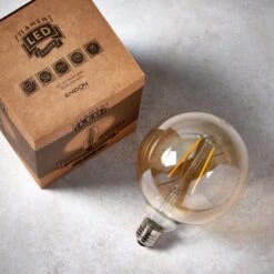 Vogue 2W ES LED Amber Filament XL Globe Bulb -Lighting Sale Store 30743088 alt02