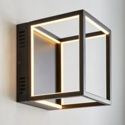 Depere Integrated LED Black LED Wall Light