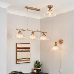 Logan Glass Satin Nickel Semi Flush Ceiling Light -Lighting Sale Store 30755756 alt06