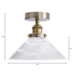 Logan Glass Satin Nickel Semi Flush Ceiling Light -Lighting Sale Store 30755756 alt07