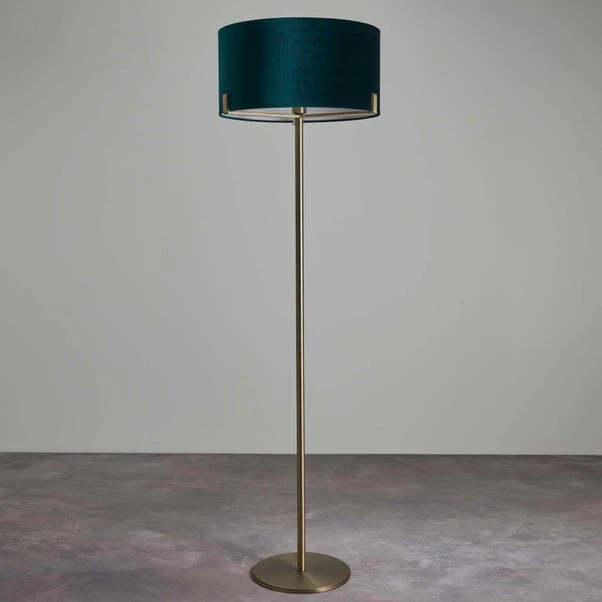 Vogue Balaton Green Velvet Floor Lamp 2 Vogue Balaton Green Velvet Floor Lamp - Image 2