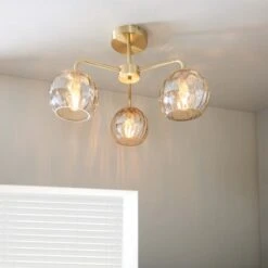 Vogue Arkoma 3 Light Semi Flush Ceiling Light -Lighting Sale Store 30755849 alt02