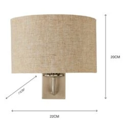 Set Of 2 Preston Natural Shaded Wall Lights -Lighting Sale Store 30762441 alt05
