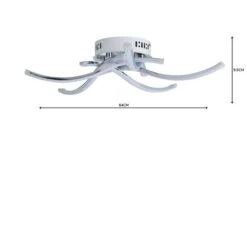 Layla 5 Light Integrated LED Chrome Flush Ceiling Light 9 Layla 5 Light Integrated LED Chrome Flush Ceiling Light -Lighting Sale Store 30763882 alt04