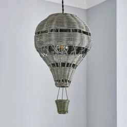 Hot Air Balloon Rattan Easy Fit Pendant Shade -Lighting Sale Store 30766259 alt01