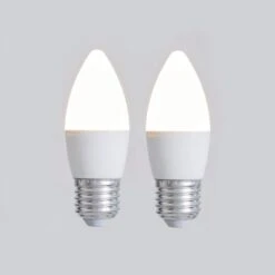 Set Of 2 Status 4W Pearl ES Candle Bulbs